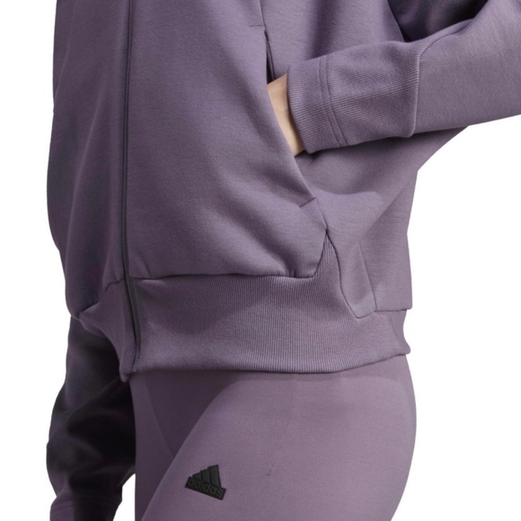 ADIDAS • Shadow Violet F23 ZNE Full-Zip Hooded Jacket - Picture 15 of 16